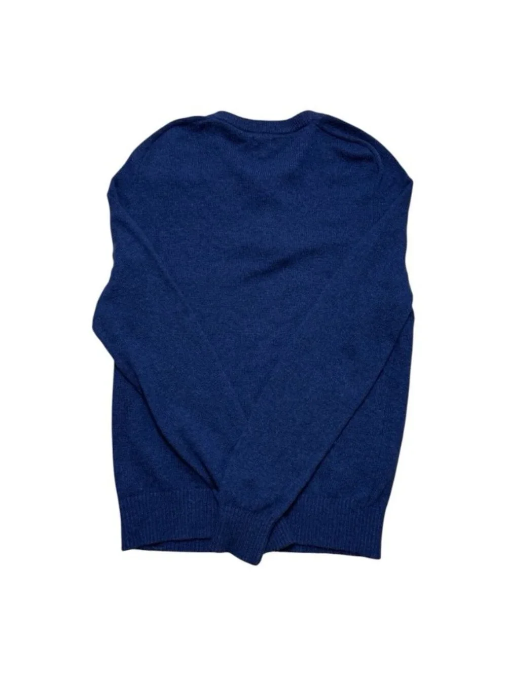 J.Crew Men’s Medium Lambswool Blend Henley Sweater Blue Button Neck Knit